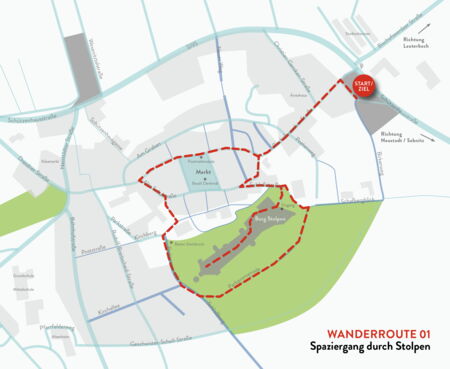 Wanderrouten - Karte Stolpen